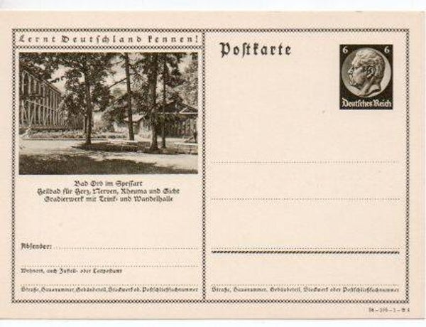 Deutsches Reich Bildpostkarte P236/ 38-105-1-B4 ungebraucht/ *