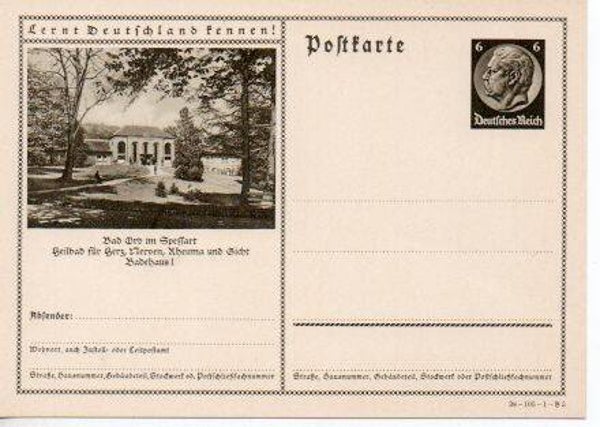 Deutsches Reich Bildpostkarte P236/ 38-105-1-B5 ungebraucht/ *