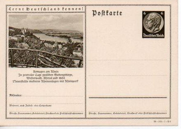Deutsches Reich Bildpostkarte P236/ 38-105-1-B6 ungebraucht/ *