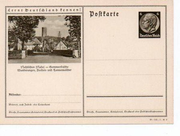 Deutsches Reich Bildpostkarte P236/ 38-105-1-B9 ungebraucht/ *