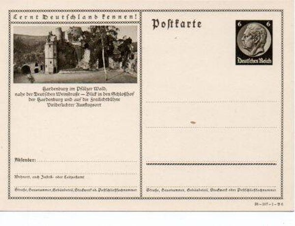 d1138-Deutsches Reich Bildpostkarte P236/ 38-107-1-B6 *