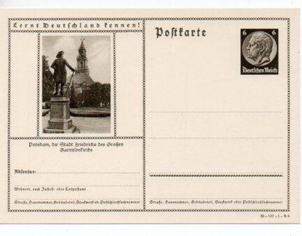 d1140-Deutsches Reich Bildpostkarte P236/ 38-107-1-B8 *