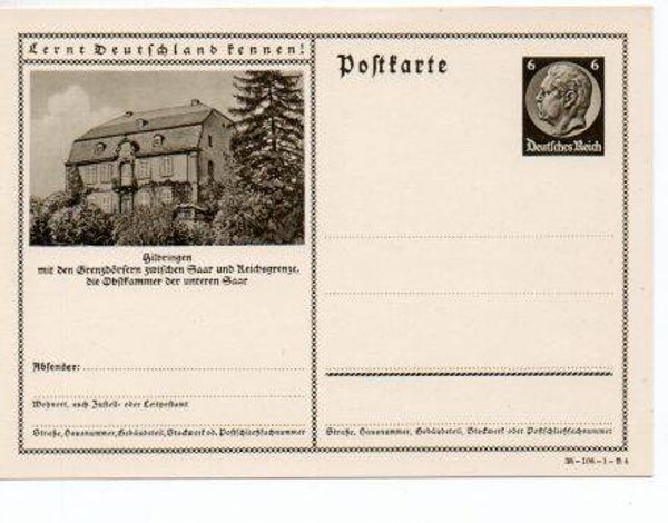 d1144-Deutsches Reich Bildpostkarte P236/ 38-108-1-B4 *