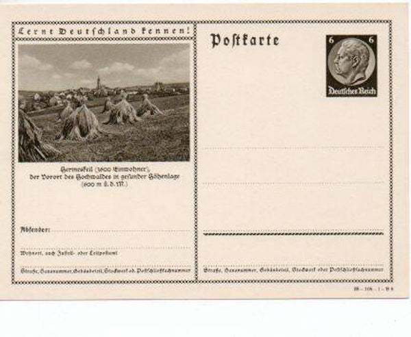 d1148-Deutsches Reich Bildpostkarte P236/ 38-108-1-B8 *