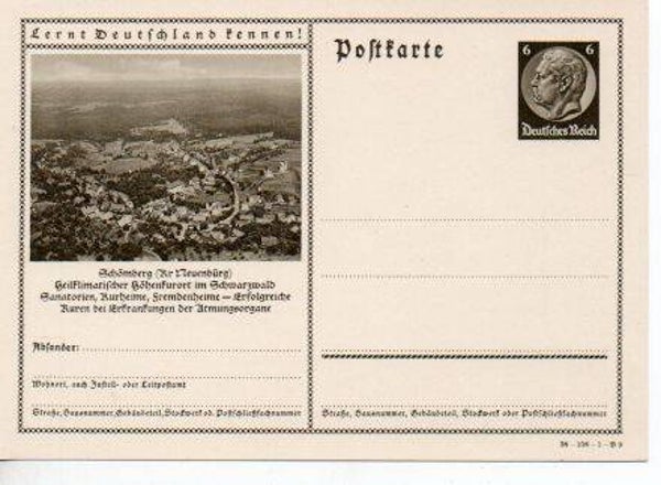 Deutsches Reich Bildpostkarte P236/ 38-108-1-B9 *