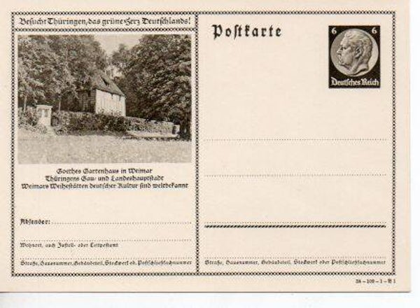 Deutsches Reich Bildpostkarte P236/ 38-109-1-B1 *