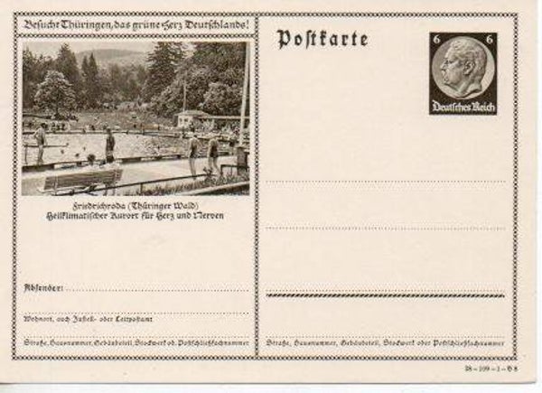 Deutsches Reich Bildpostkarte P236/ 38-109-1-B8 *
