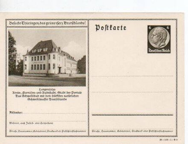 Deutsches Reich Bildpostkarte P236/ 38-109-1-B9 *