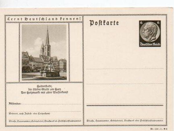 d1159-Deutsches Reich Bildpostkarte P236/ 38-110-1-B2 *