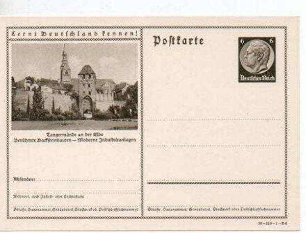 d1163-Deutsches Reich Bildpostkarte P236/ 38-110-1-B6 *