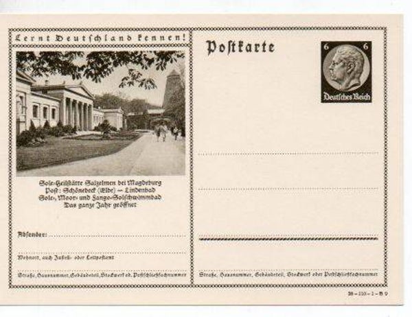d1166-Deutsches Reich Bildpostkarte P236/ 38-110-1-B9 *