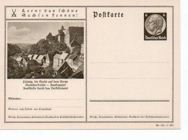 Deutsches Reich Bildpostkarte P236/ 38-114-1-B5 ungebraucht/ *