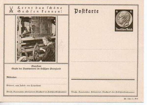 Deutsches Reich Bildpostkarte P236/ 38-114-1-B8 ungebraucht/ *