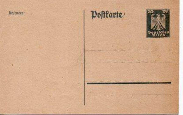 d1202a-Deutsches Reich Ganzsache P157 I ungebraucht/ *