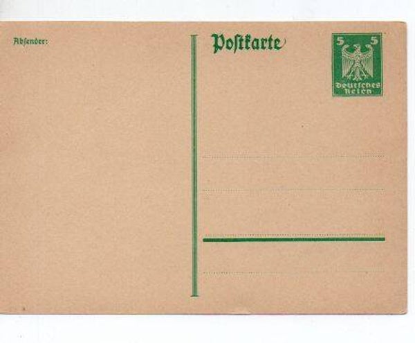 d1204-Deutsches Reich Ganzsache P162 I ungebraucht/ *