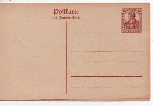 Deutsches Reich Ganzsache P117 F+A ungelaufen/ *