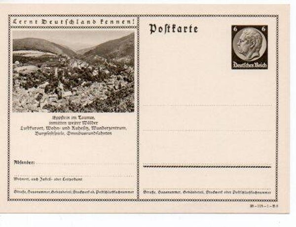 Deutsches Reich Bildpostkarte P236/ 38-115-1-B6 ungebraucht/ *