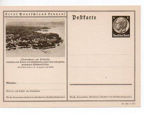 Deutsches Reich Bildpostkarte P236/ 38-123-1-B4 ungebraucht/ *