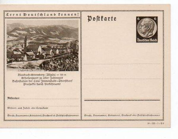 Deutsches Reich Bildpostkarte P236/ 38-123-1-B6 ungebraucht/ *