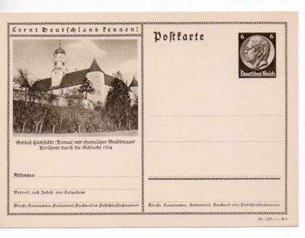 Deutsches Reich Bildpostkarte P236/ 38-123-1-B9 ungebraucht/ *