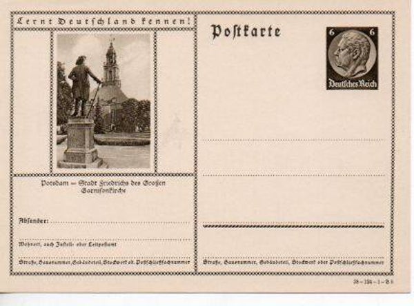 Deutsches Reich Bildpostkarte P236/ 38-124-1-B5 ungebraucht/ *