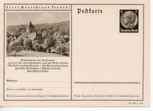 Deutsches Reich Bildpostkarte P236/ 39-129-1-B4 ungebraucht/ *