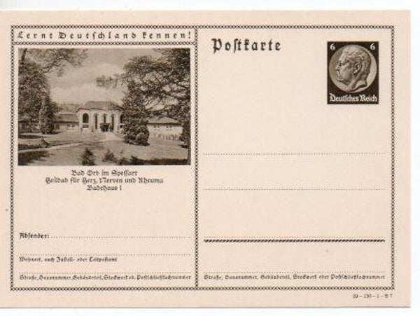 d1373-Deutsches Reich Bildpostkarte P236/ 39-130-1-B7 ungebraucht/ *