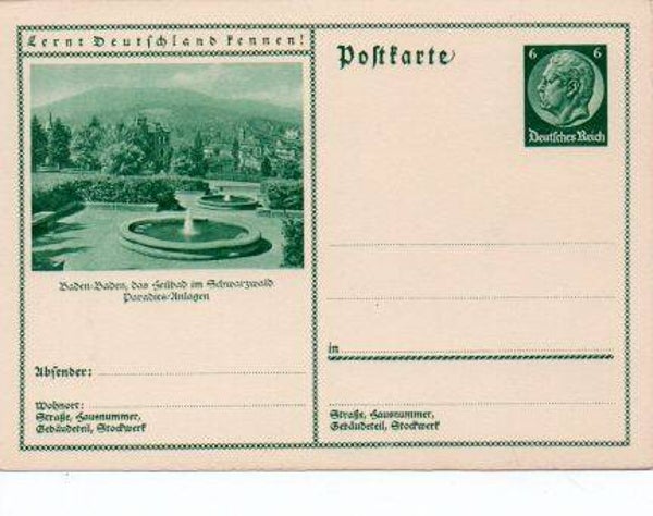 d142-Deutsches Reich Bildpostkarte P221/ 08 ungebraucht *