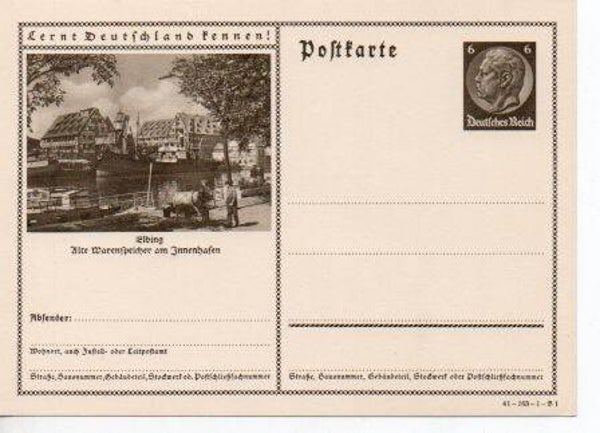 Deutsches Reich Bildpostkarte P236/ 41-163-1-B1 ungebraucht/ *