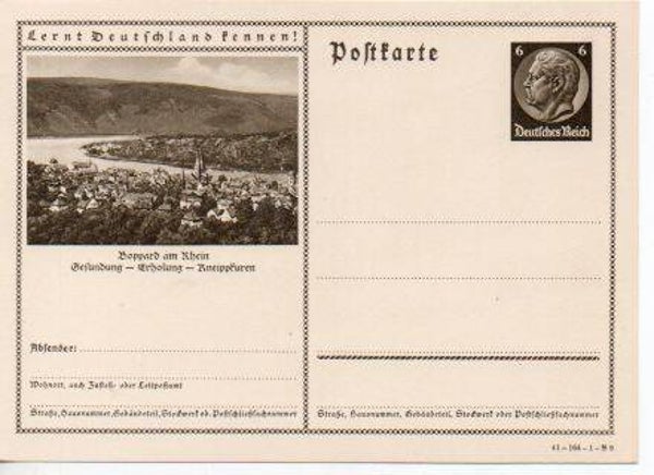 Deutsches Reich Bildpostkarte P236/ 41-164-1-B9 ungebraucht/ *