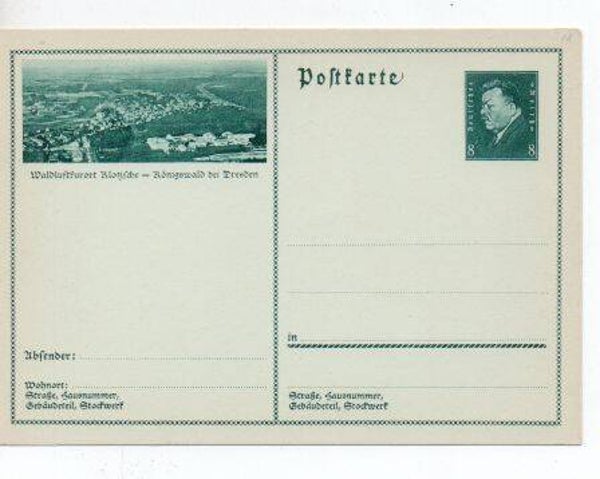 d1828-Deutsches Reich Bildpostkarte P192 / 012 ungebraucht/ *