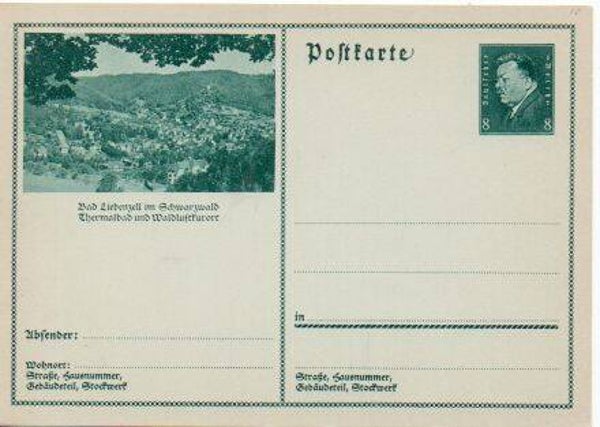 d1833-Deutsches Reich Bildpostkarte P192 / 017 ungebraucht/ *