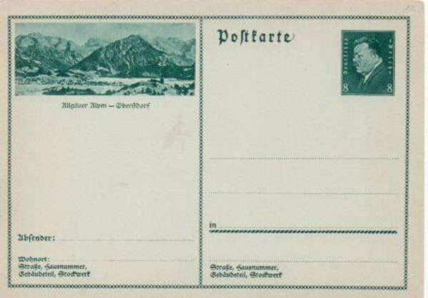 Deutsches Reich Bildpostkarte P192 / 023 ungebraucht/ *