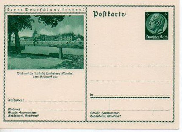 d184-Deutsches Reich Bildpostkarte P221/ 045 ungebraucht *