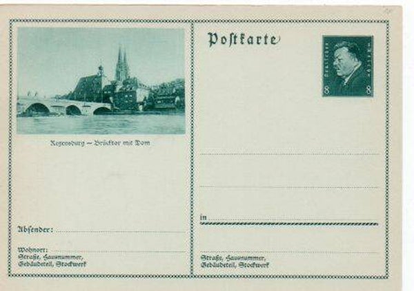 Deutsches Reich Bildpostkarte P192 / 027 ungebraucht/ *