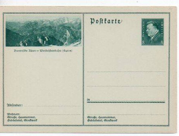 Deutsches Reich Bildpostkarte P192 / 033 ungebraucht/ *