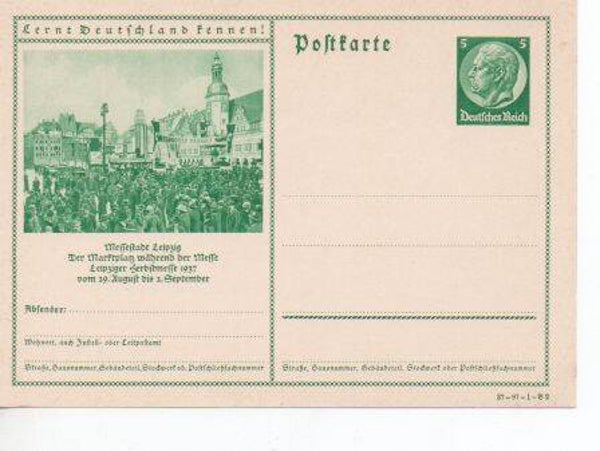 d1855c-Deutsches Reich Bildpostkarte P238/37-97-1-B2 ungebraucht/ *