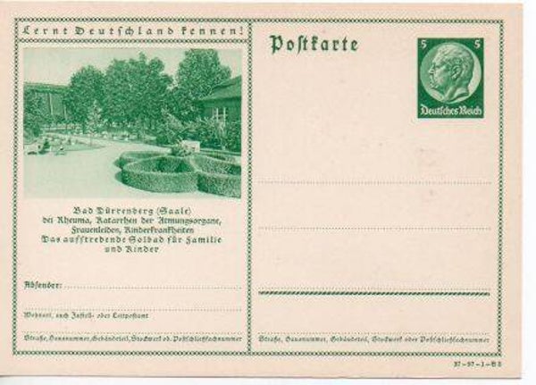 d1855g-Deutsches Reich Bildpostkarte P238/37-97-1-B3 ungebraucht/ *