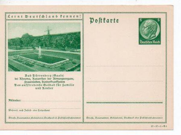 d1855h-Deutsches Reich Bildpostkarte P238/37-97-1-B4 ungebraucht/ *