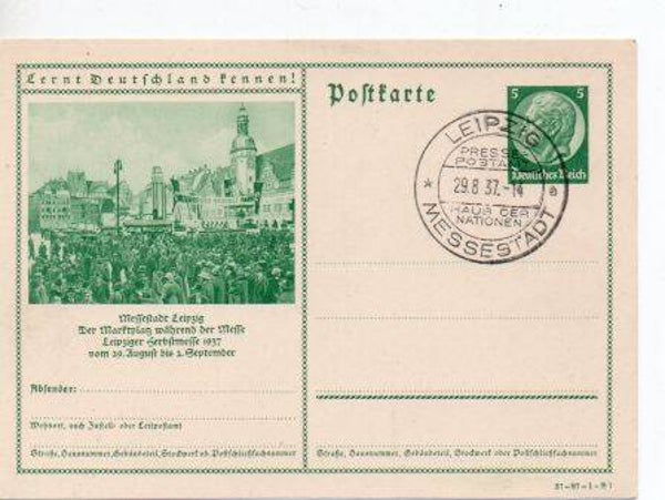 d1855l-Deutsches Reich Bildpostkarte P238/37-97-1-B1 SST