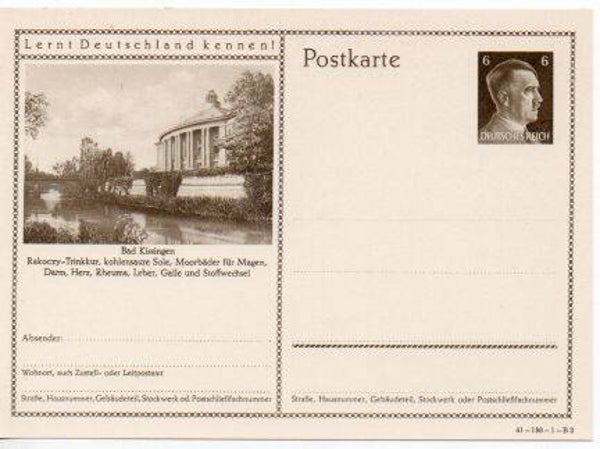 Deutsches Reich Bildpostkarte P304/ 41-186-1-B3 ungebraucht/ *