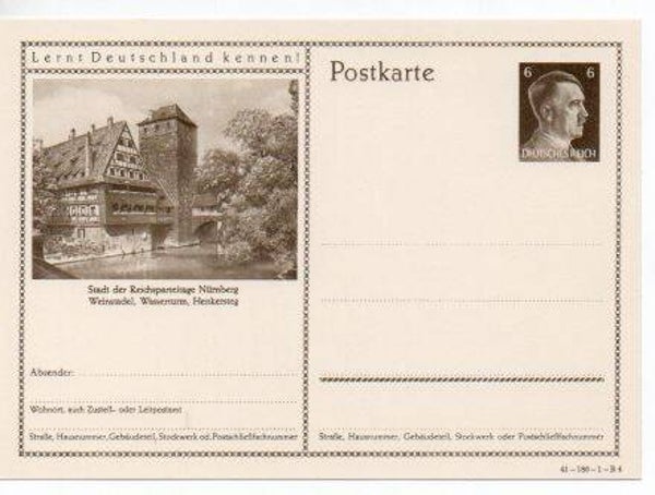 Deutsches Reich Bildpostkarte P304/ 41-186-1-B4 ungebraucht/ *