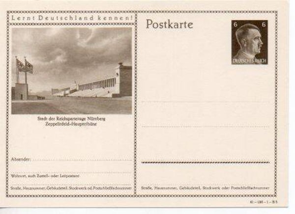 Deutsches Reich Bildpostkarte P304/ 41-186-1-B5 ungebraucht/ *
