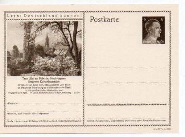 Deutsches Reich Bildpostkarte P304/ 41-187-1-B3 ungebraucht/ *