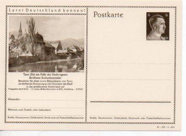 Deutsches Reich Bildpostkarte P304/ 41-187-1-B4 ungebraucht/ *