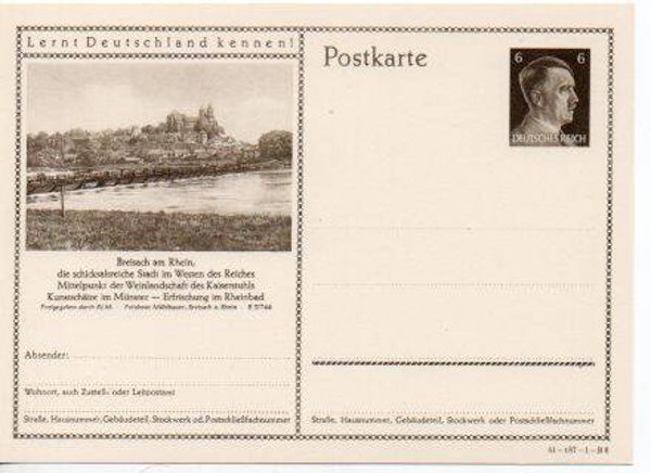 Deutsches Reich Bildpostkarte P304/ 41-187-1-B6 ungebraucht/ *