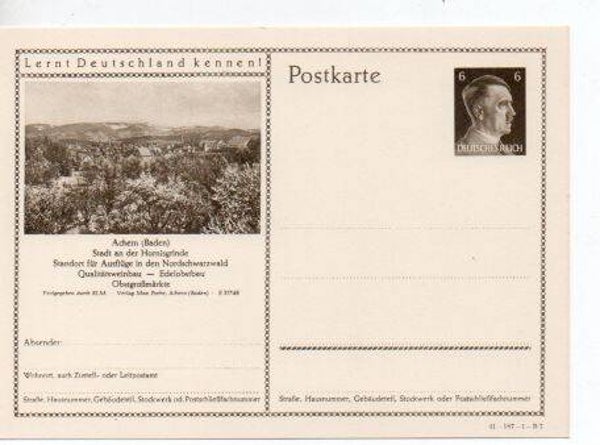 Deutsches Reich Bildpostkarte P304/ 41-187-1-B7 ungebraucht/ *