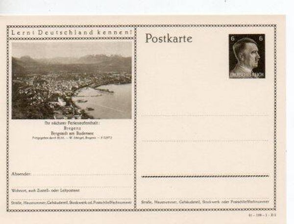 Deutsches Reich Bildpostkarte P304/ 41-189-1-B3 ungebraucht/ *