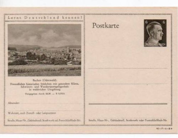 Deutsches Reich Bildpostkarte P305/ 42-7-1-B4 ungebraucht/ *