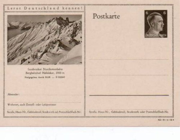 Deutsches Reich Bildpostkarte P305/ 42-9-1-B4 ungebraucht/ *